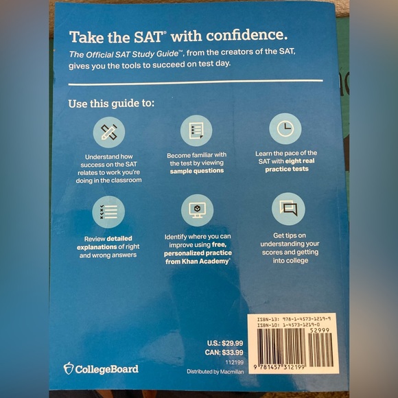 COLLEGE BOARD 2020 Official SAT Study Guide Brand New! Never used - Picture 2 of 2